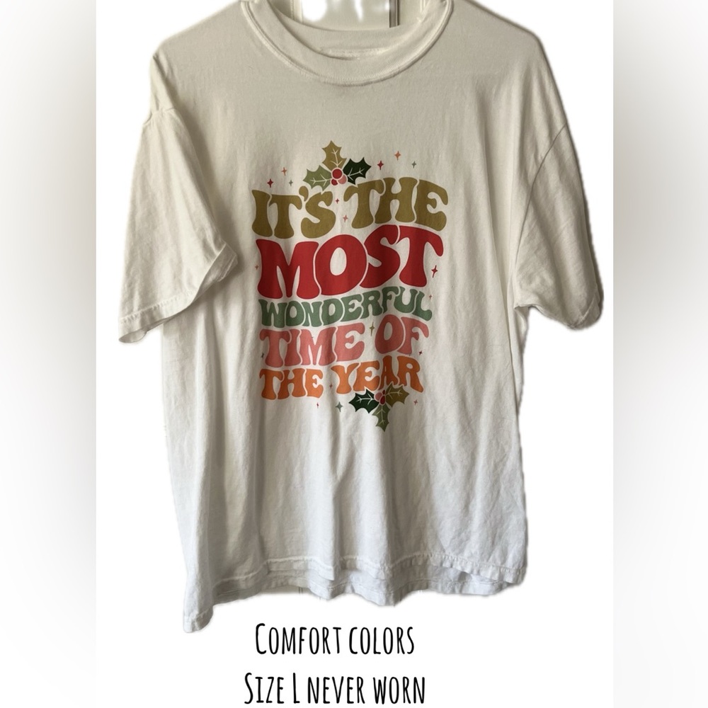 Comfort Colors Kids Holiday Graphic Tee - White